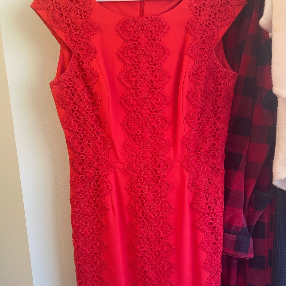 Antonio Melani Size 10 Pencil Dress. Comes right above the knee - I’m 5’8.